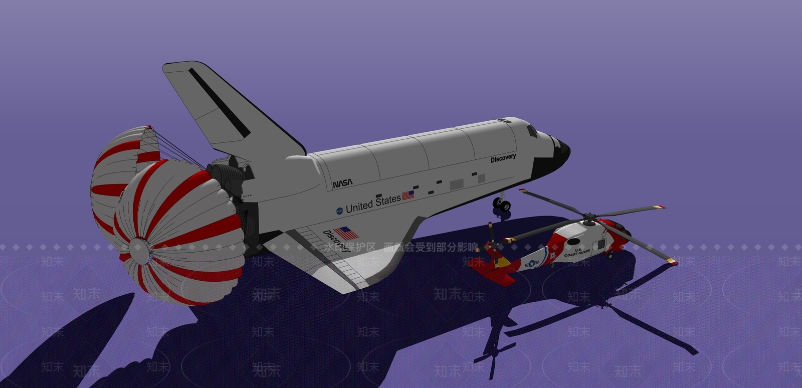现代风格国家宇航局飞机SU模型下载【ID:1102539331】