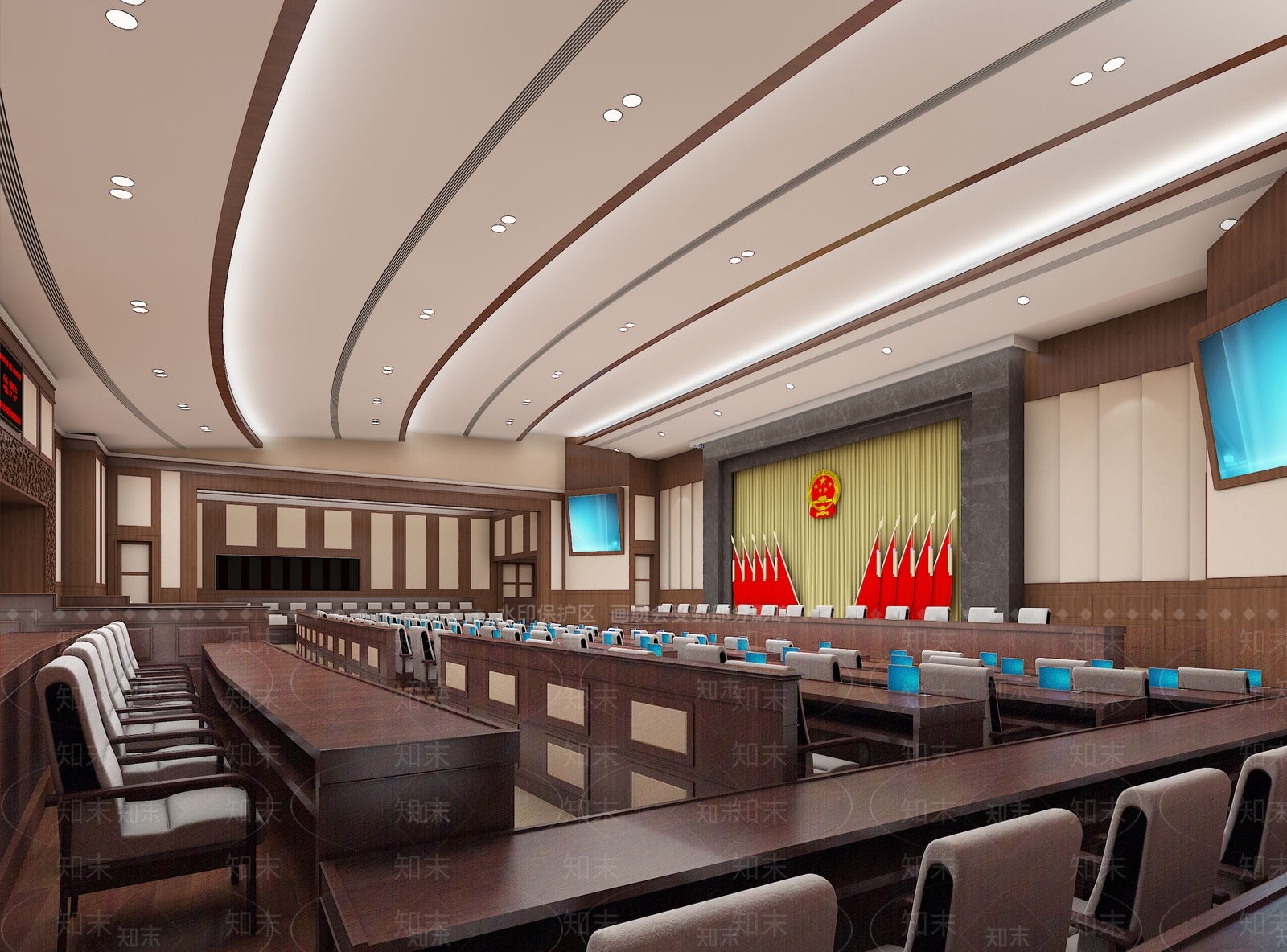 现代报告厅3D模型下载【ID:1102660185】