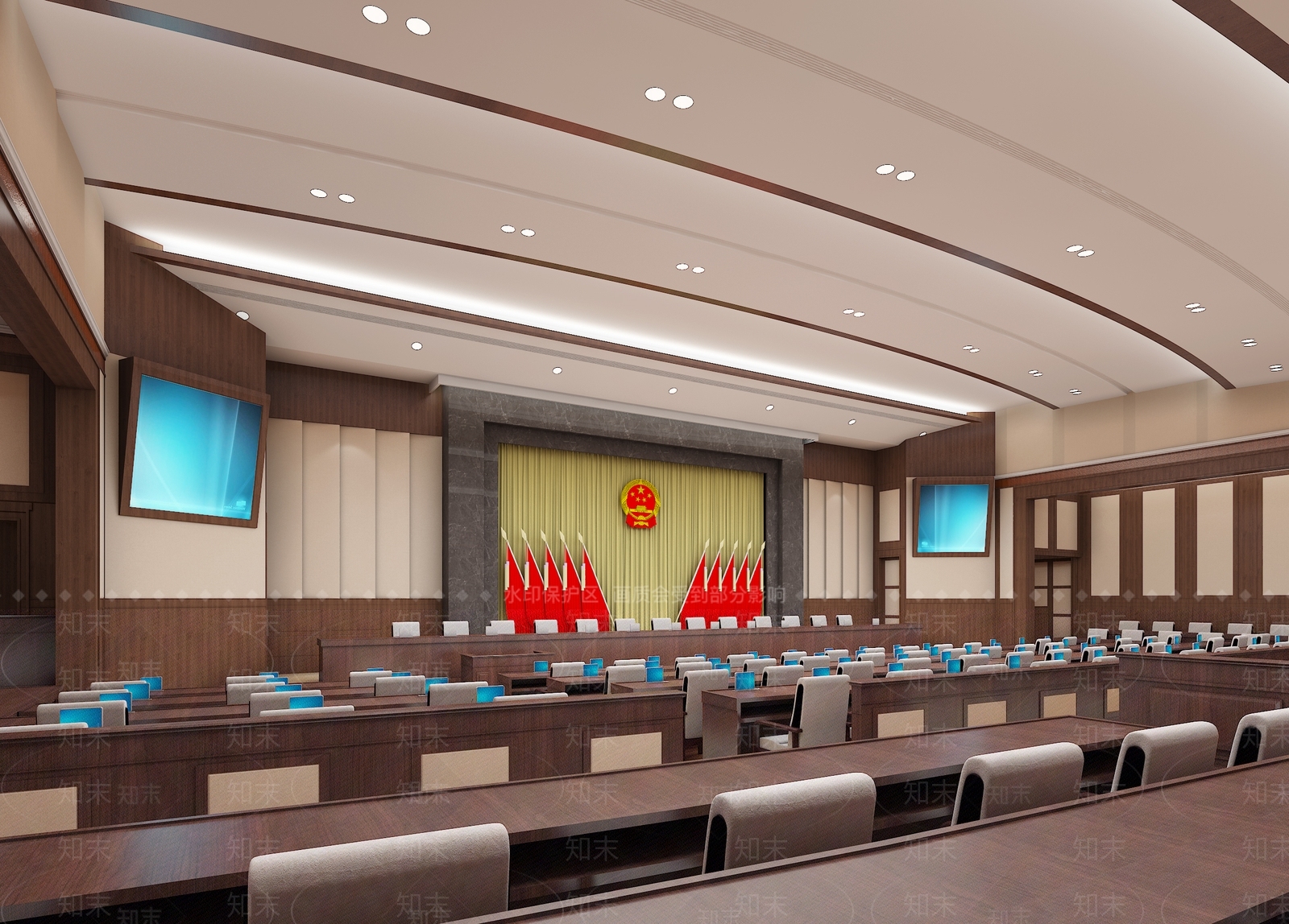 现代报告厅3D模型下载【ID:1102660185】