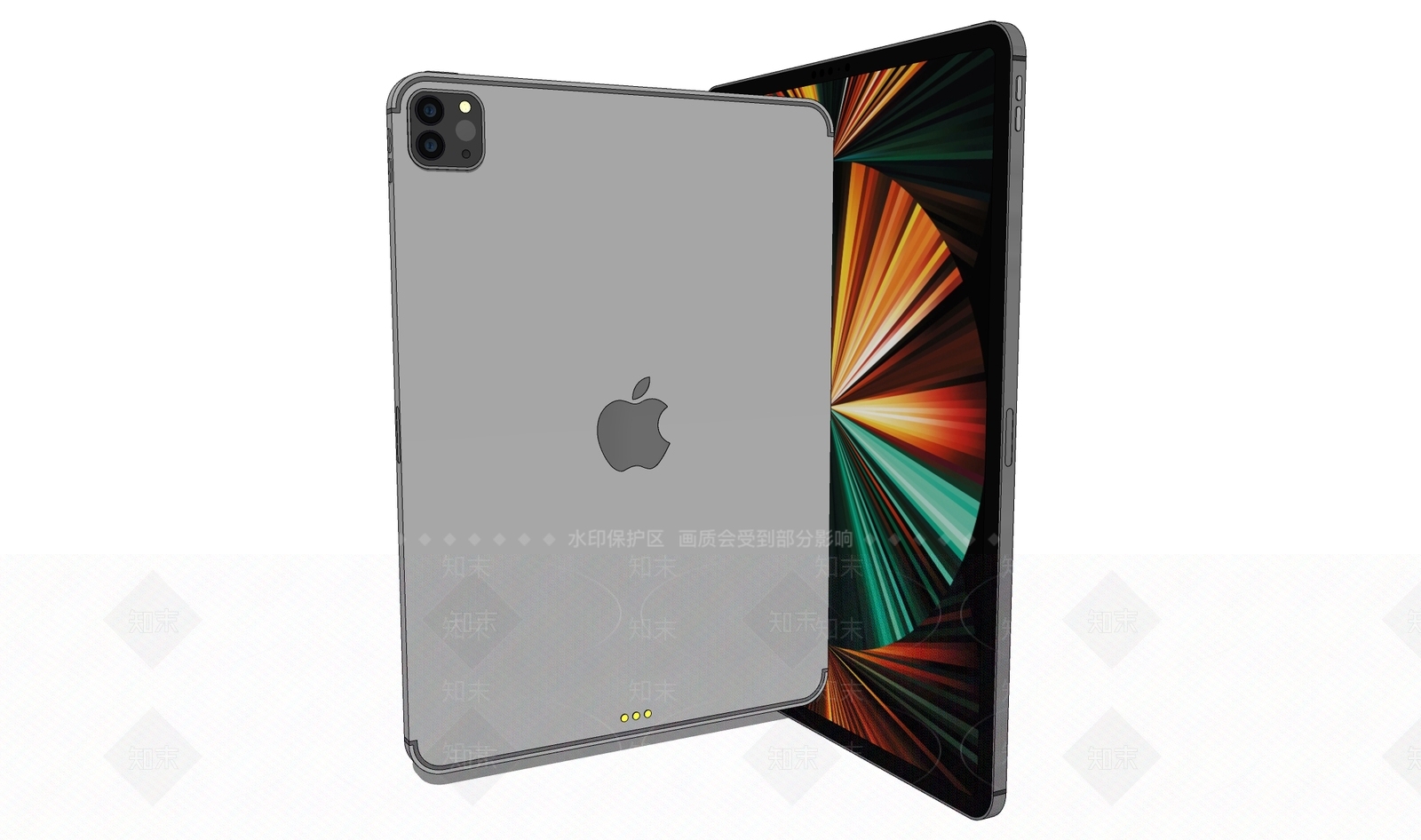 现代平板电脑SU模型下载【ID:1102565431】