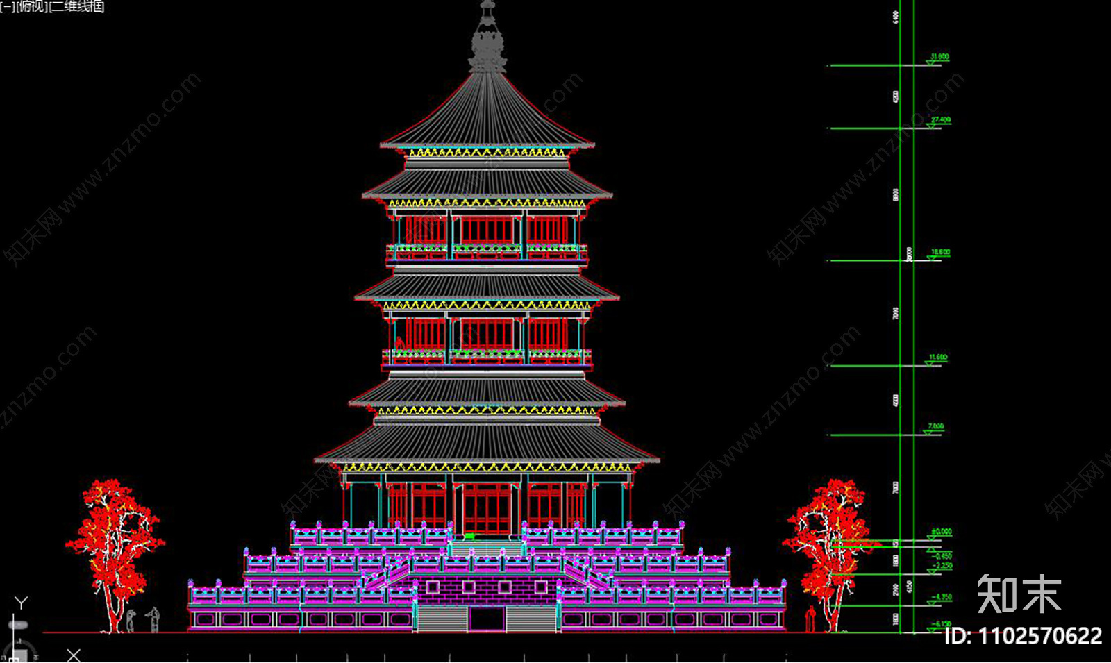 圆塔CAD施工图下载【ID:1102570622】
