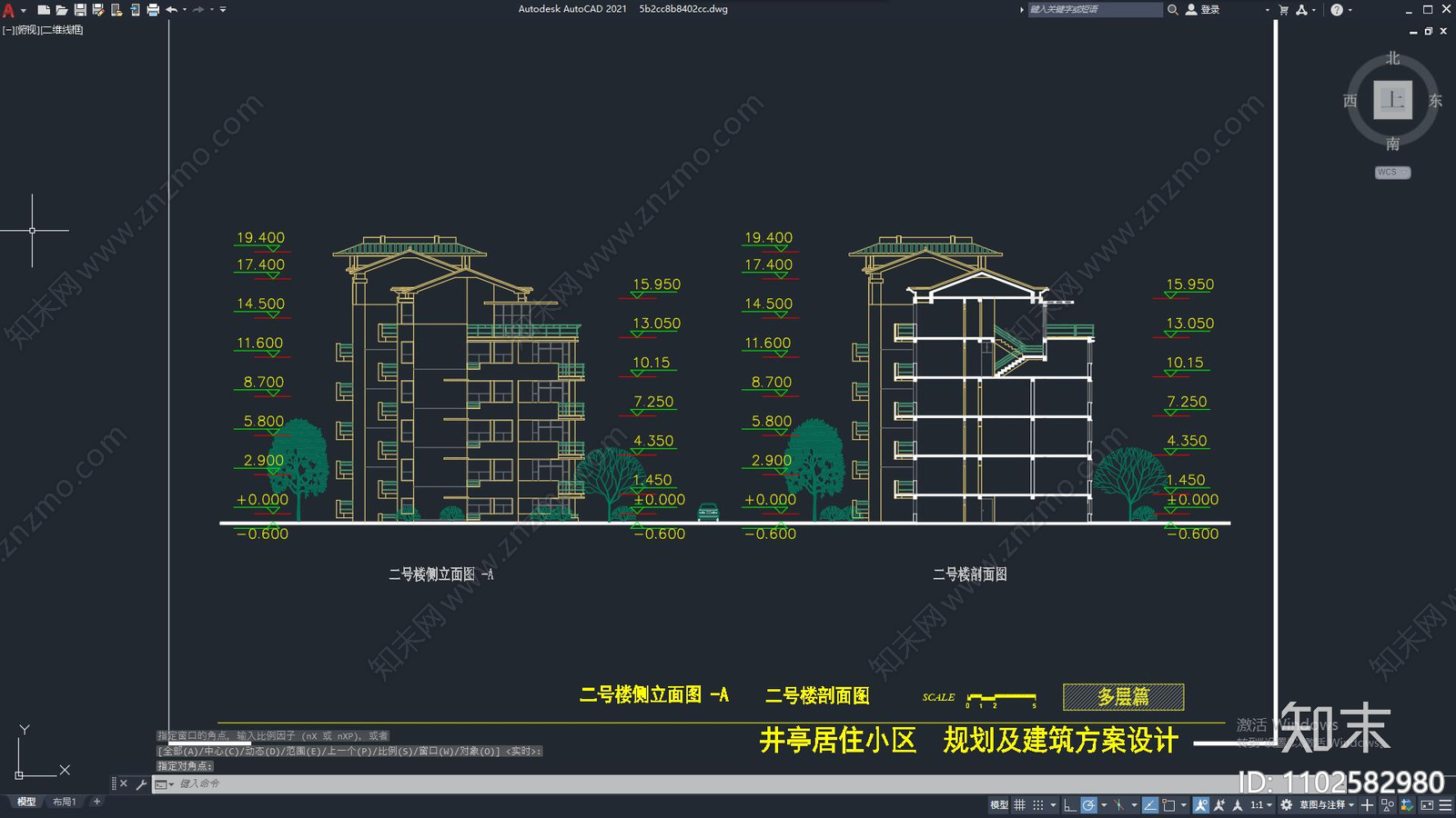 建筑外立面设计施工图下载【ID:1102582980】