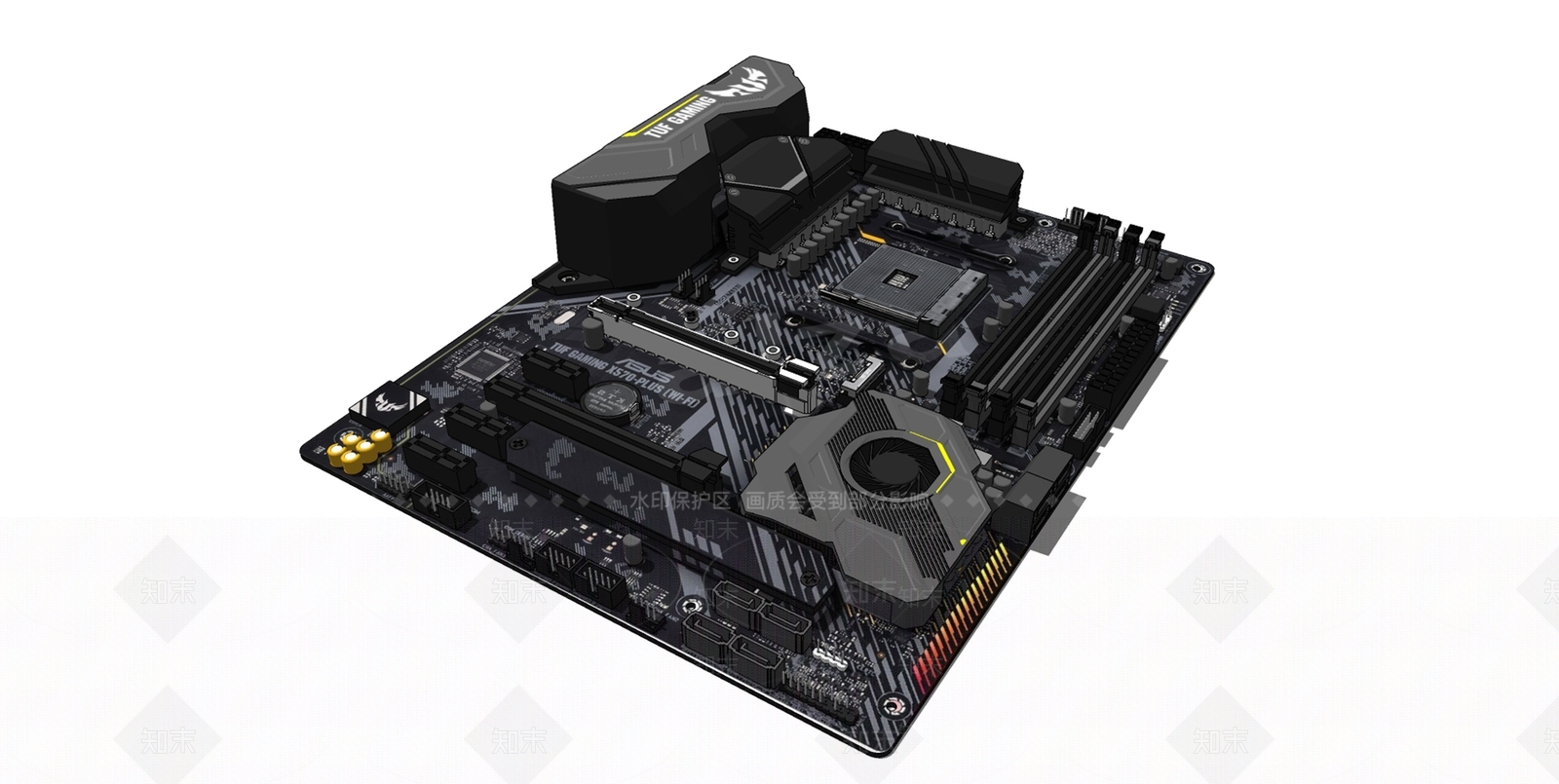 现代电脑配件SU模型下载【ID:1102593902】