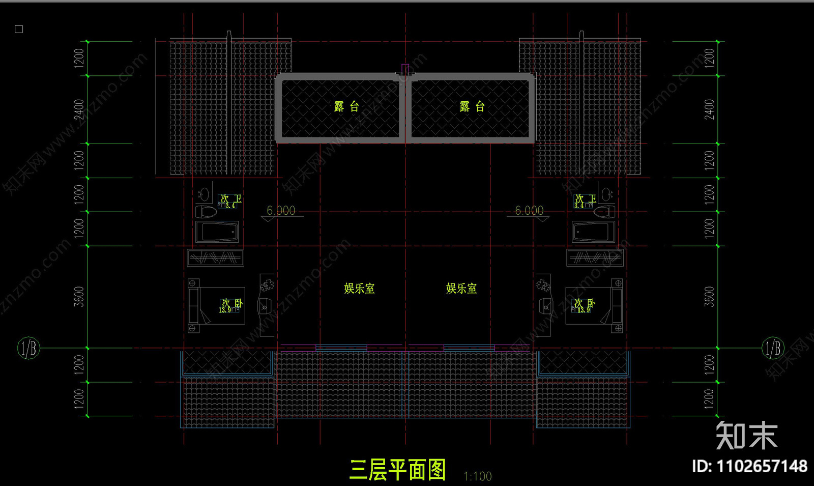 淮安河下古镇别墅平面立面剖面图纸施工图下载【ID:1102657148】