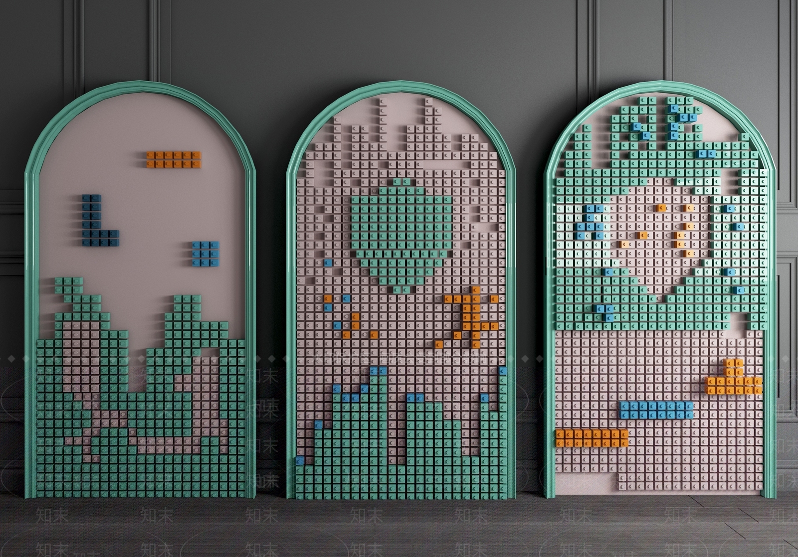 现代儿童积木3D模型下载【ID:1102657704】