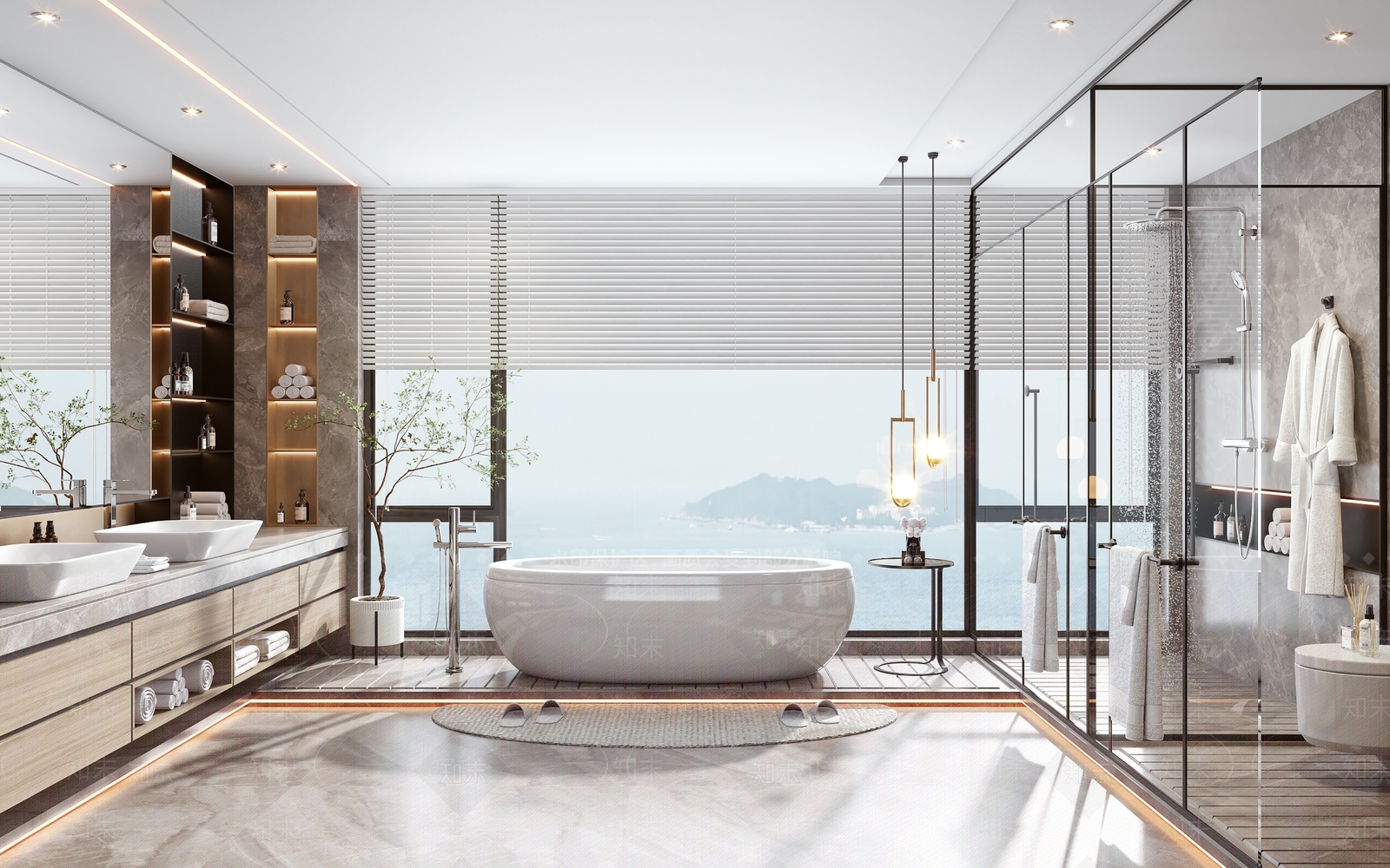 现代家居卫生间3D模型下载【ID:1102661536】