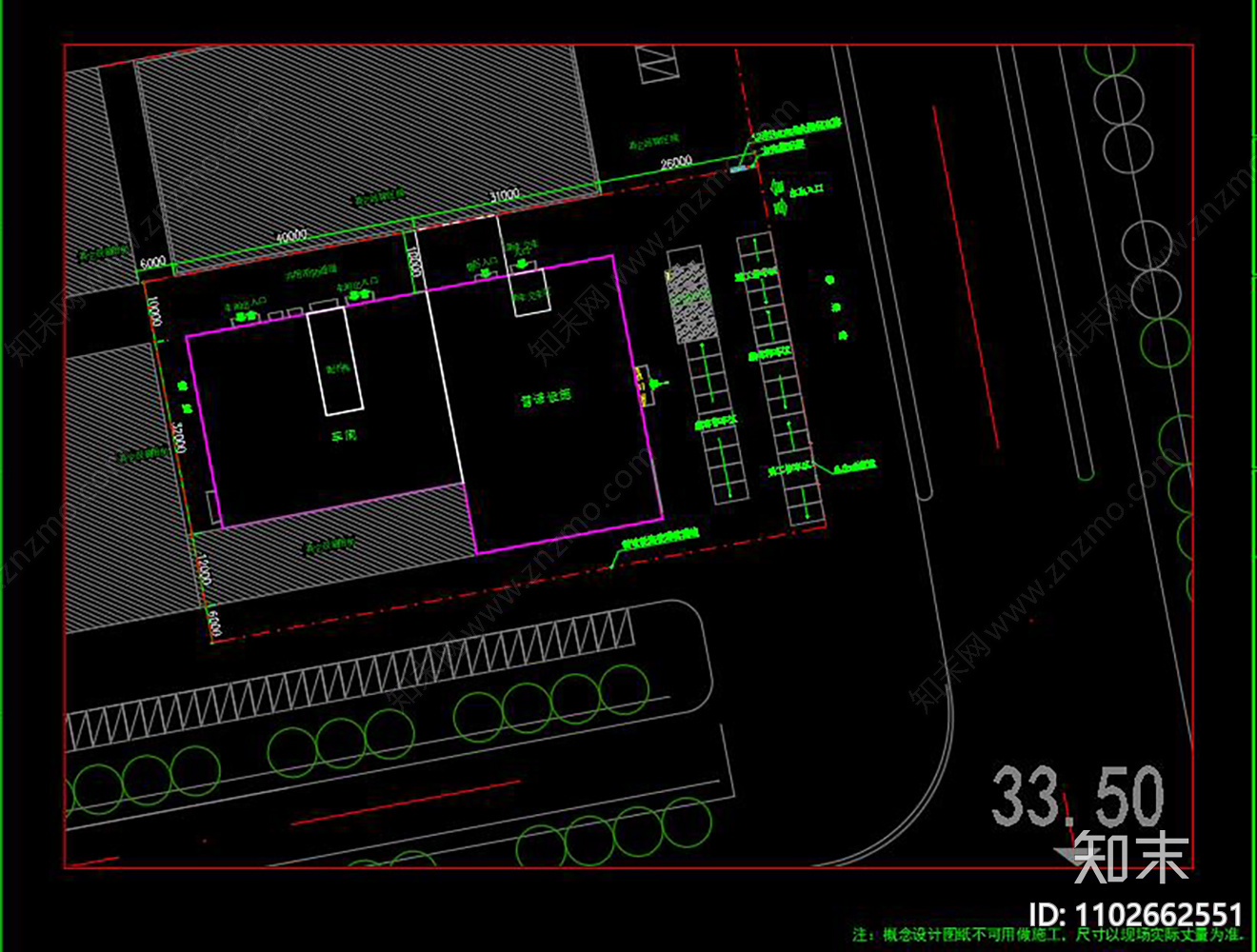 某汽车4S店CAD施工图下载【ID:1102662551】