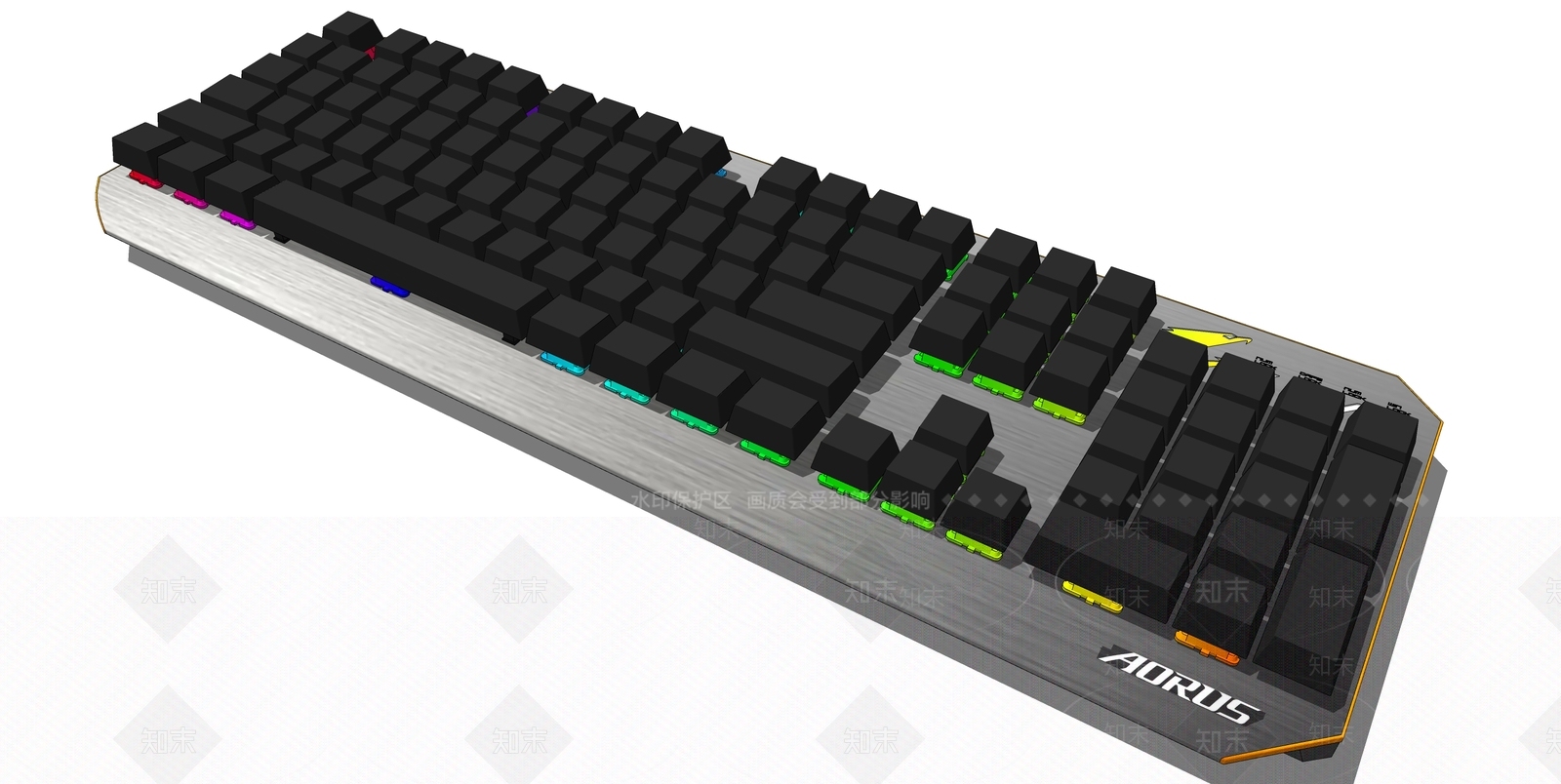 现代电脑配件SU模型下载【ID:1103023381】