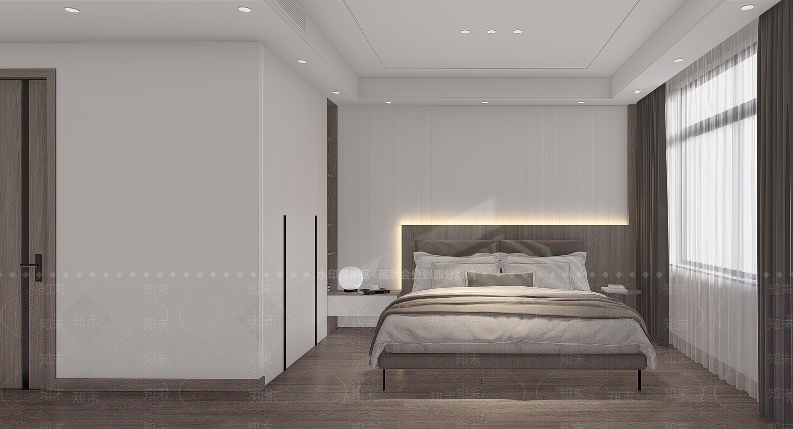 现代家居卧室SU模型下载【ID:1103033861】