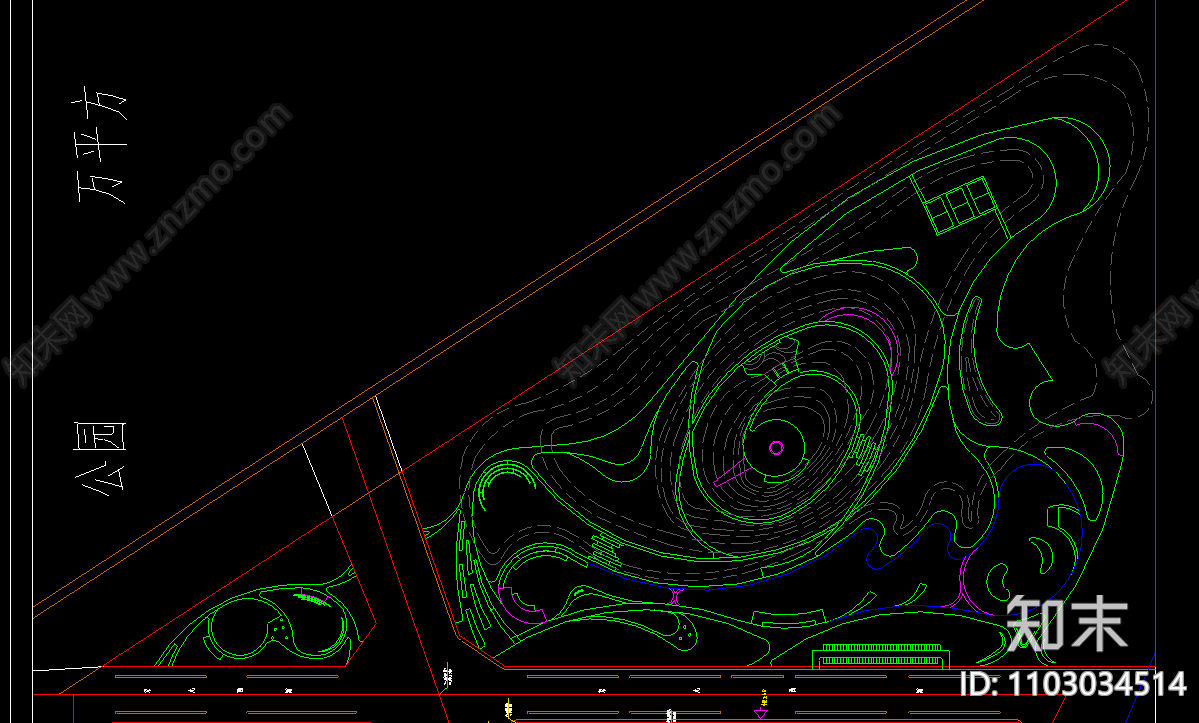 现在风格公园景观方案施工图下载【ID:1103034514】