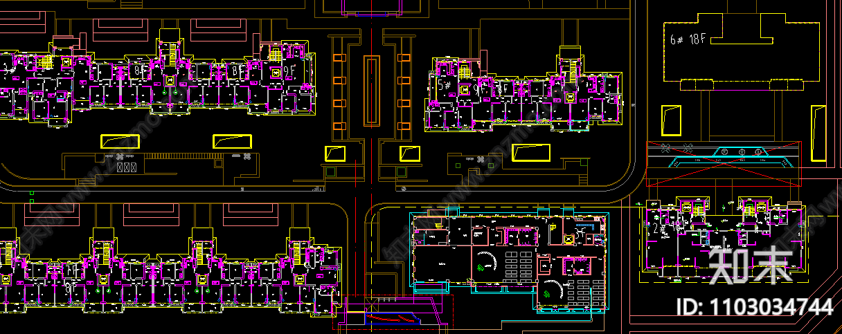 新中式住宅景观方案cad施工图下载【ID:1103034744】