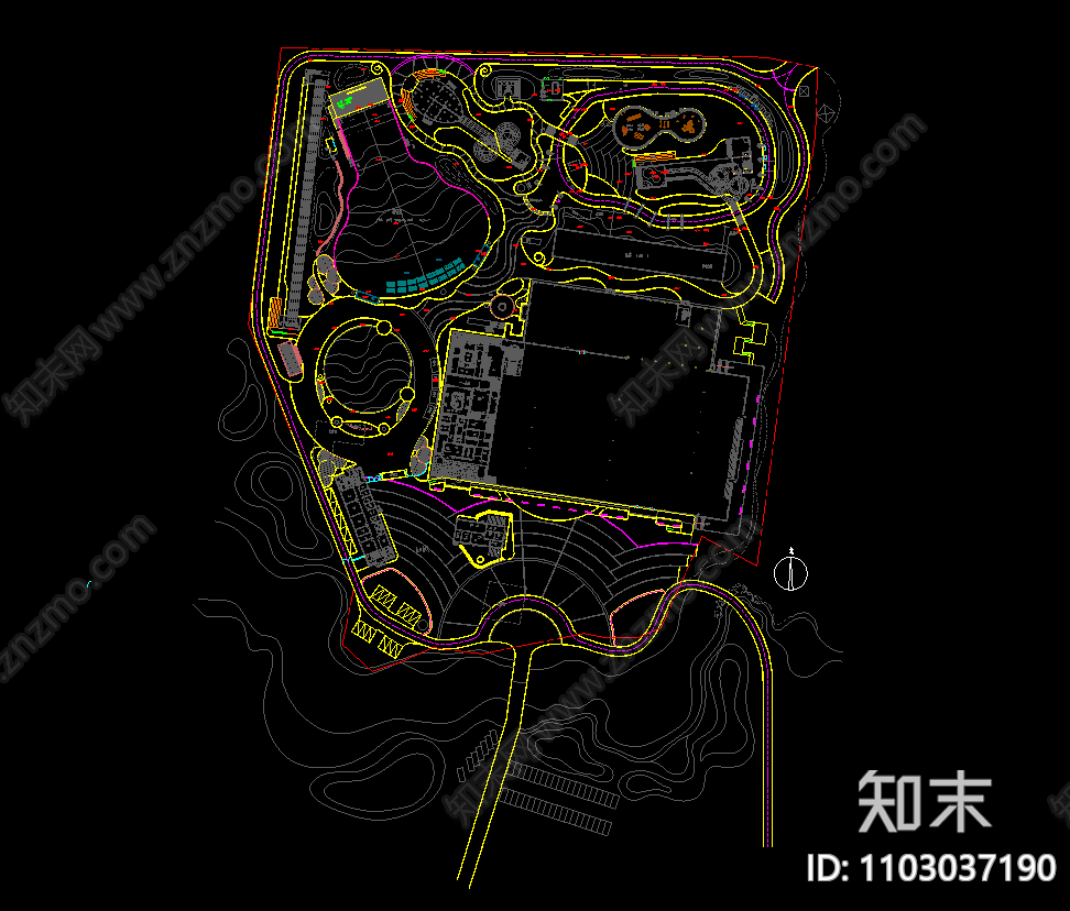 芜城水之梦水上乐园娱乐景观施工图cad施工图下载【ID:1103037190】