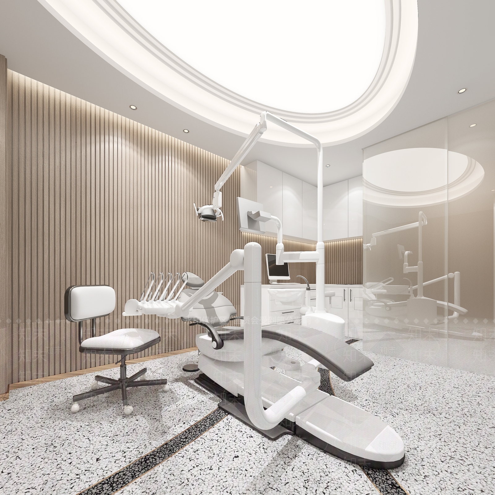 现代牙科医院3D模型下载【ID:1103049556】