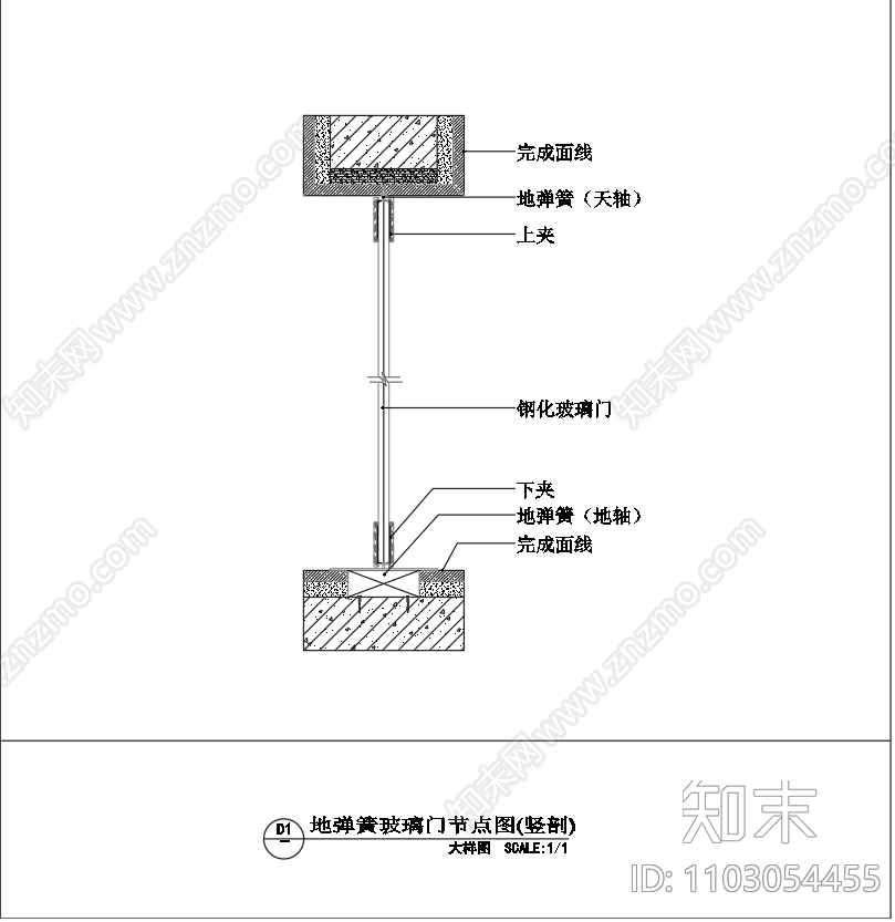 常用门节点图集cad施工图下载【ID:1103054455】