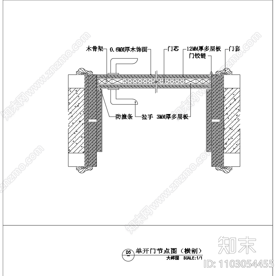 常用门节点图集施工图下载【ID:1103054455】