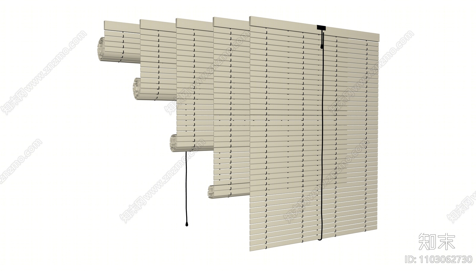 现代百叶帘SU模型下载【ID:1103062730】