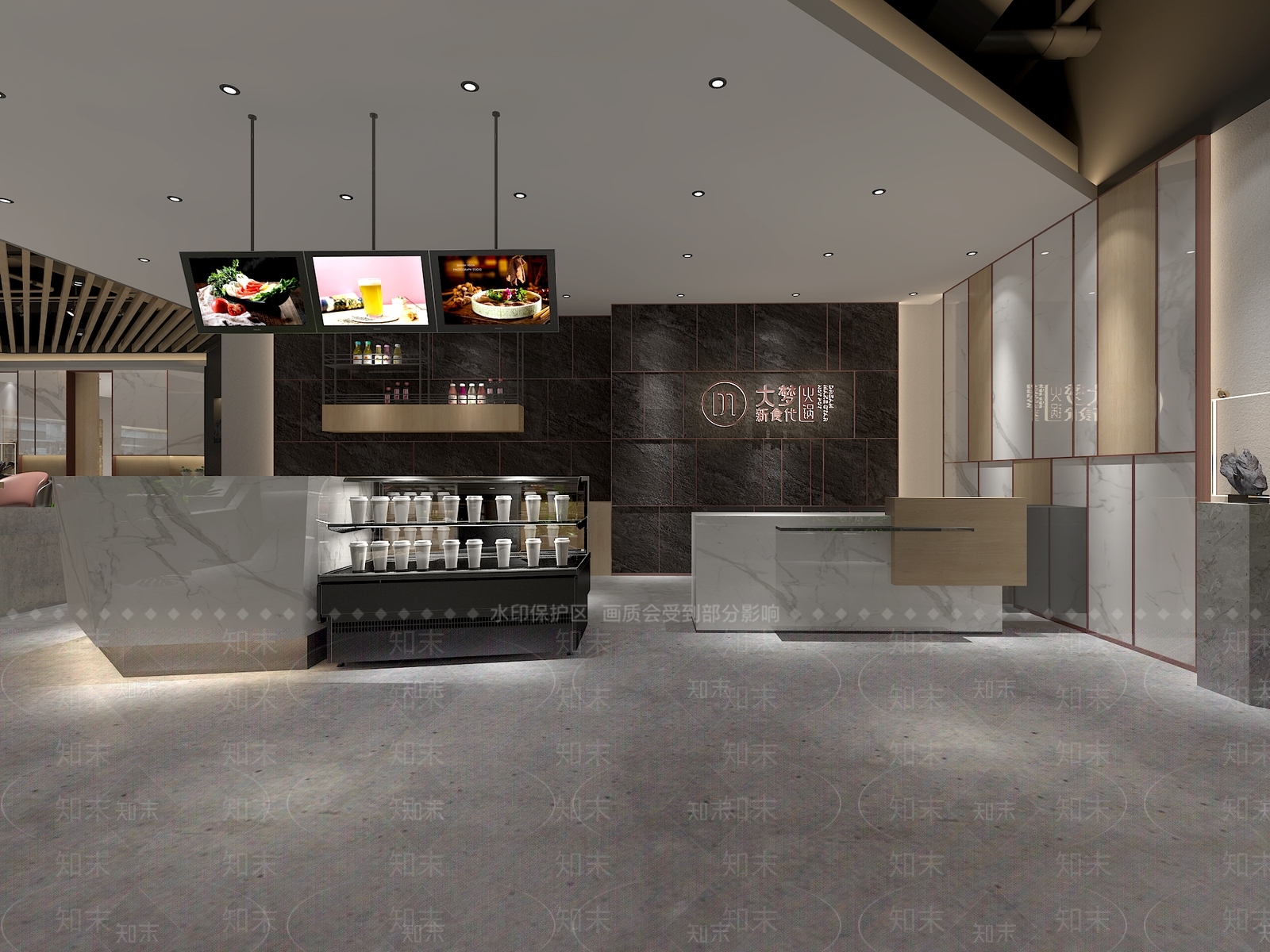 工业风火锅店3D模型下载【ID:1103102910】