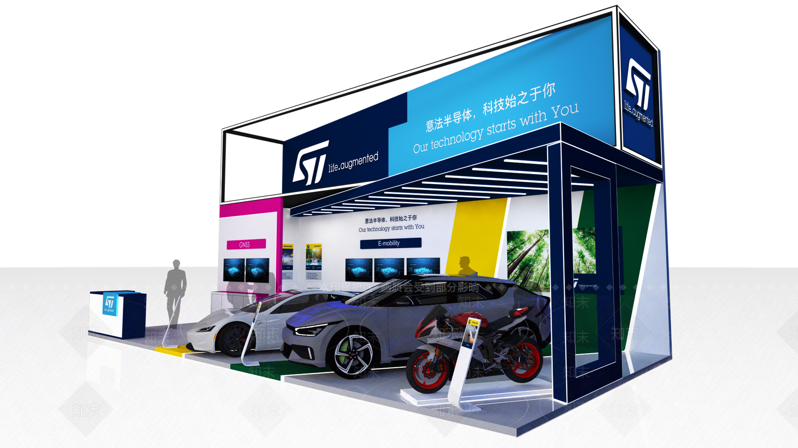 现代商业展厅SU模型下载【ID:1103174156】
