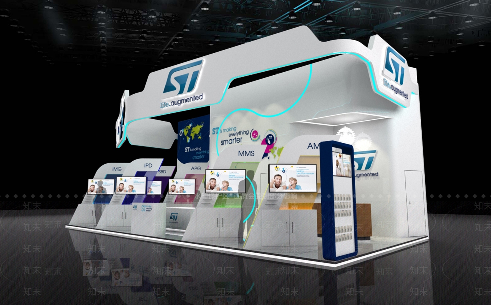 现代商业展厅SU模型下载【ID:1103174447】