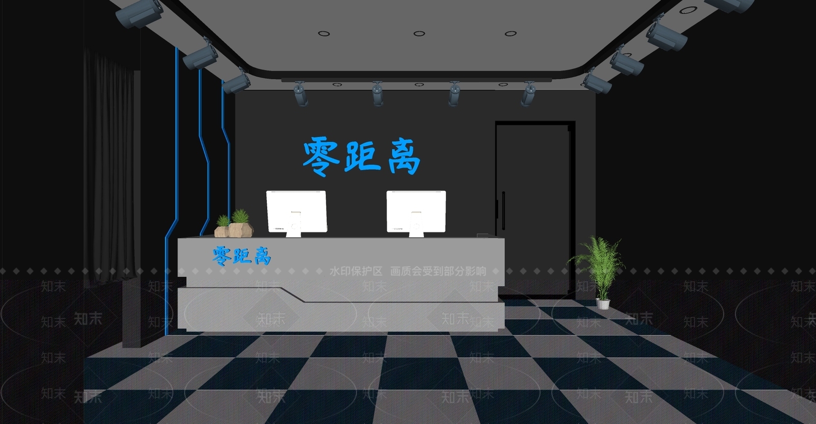 现代VR体验馆SU模型下载【ID:1103177066】