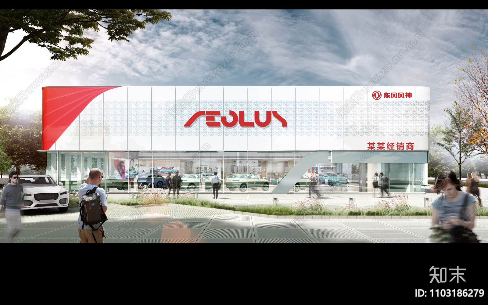 东风风神4S店cad施工图下载【ID:1103186279】