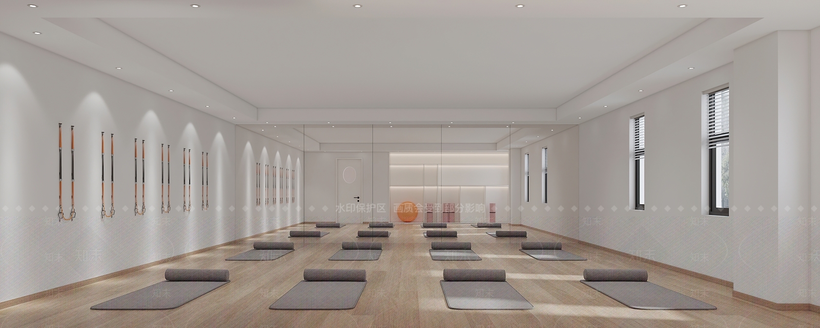 现代瑜伽教室3D模型下载【ID:1103208788】