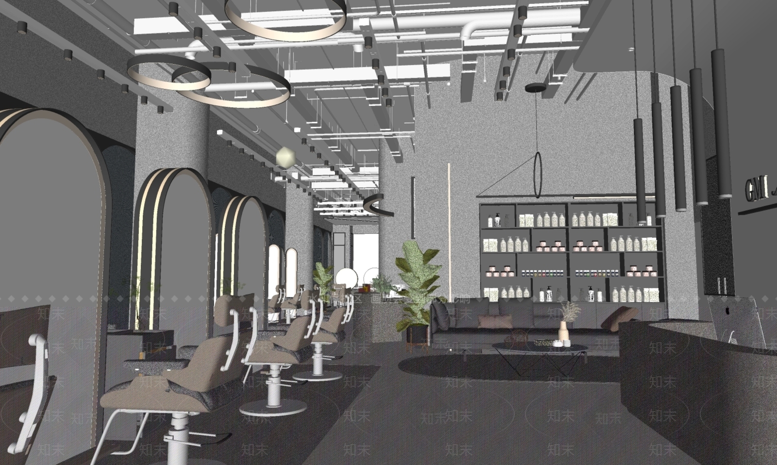 现代理发店SU模型下载【ID:1103224124】