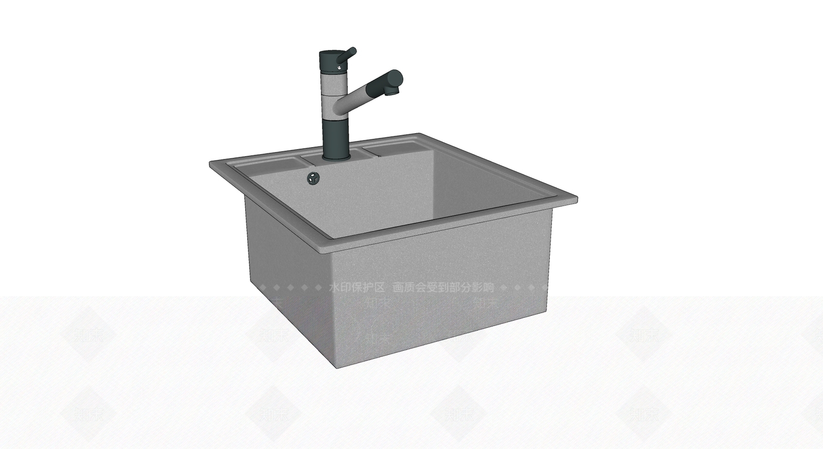 现代水槽SU模型下载【ID:1103270819】