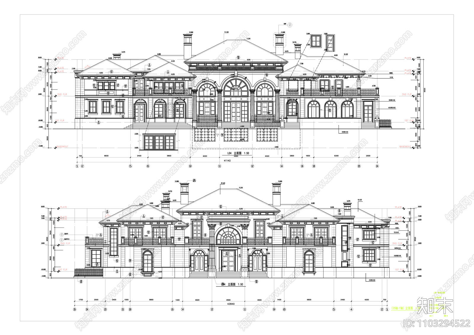 上海玫瑰园图片施工图下载【ID:1103294522】