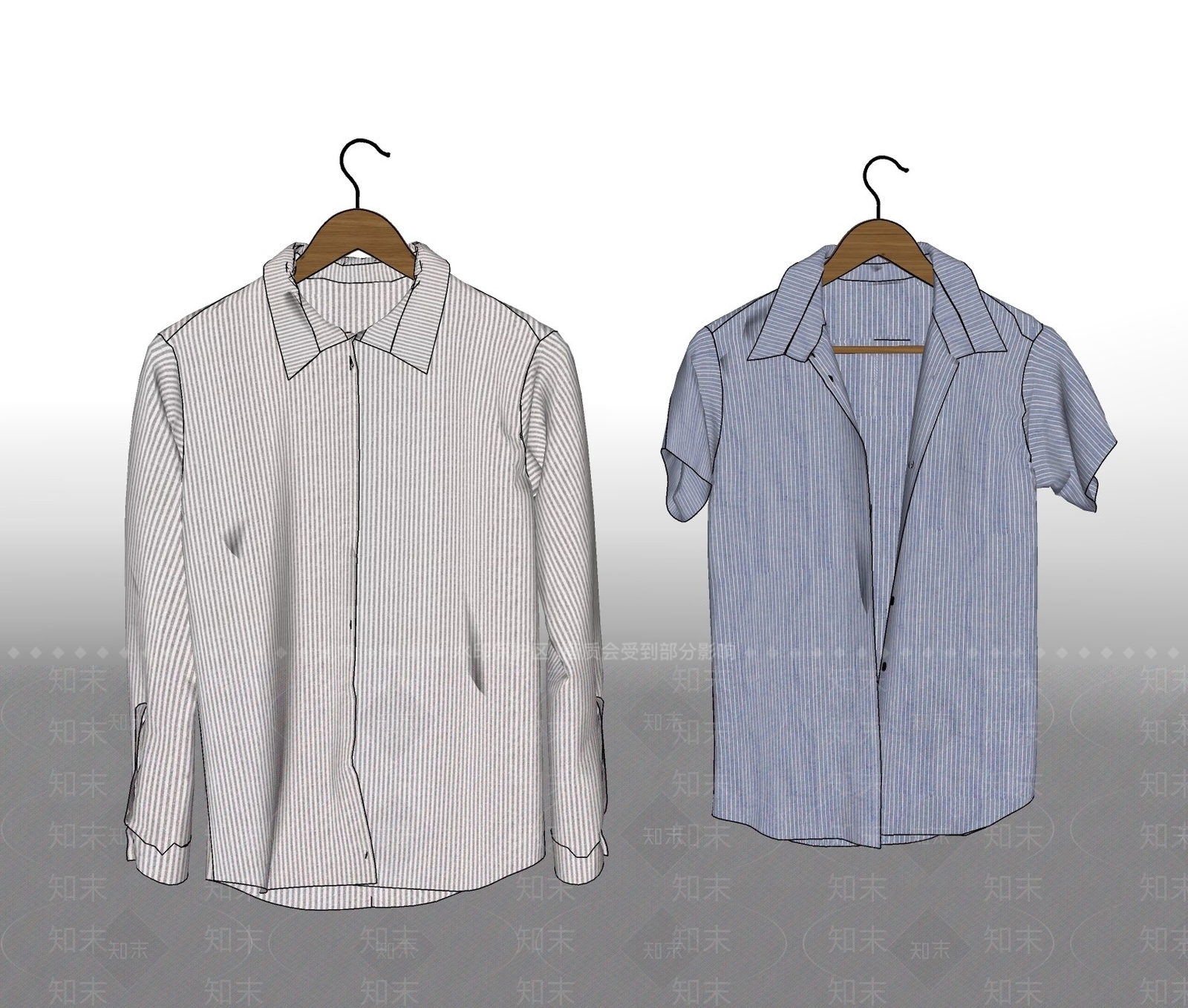现代服装SU模型下载【ID:1103308224】