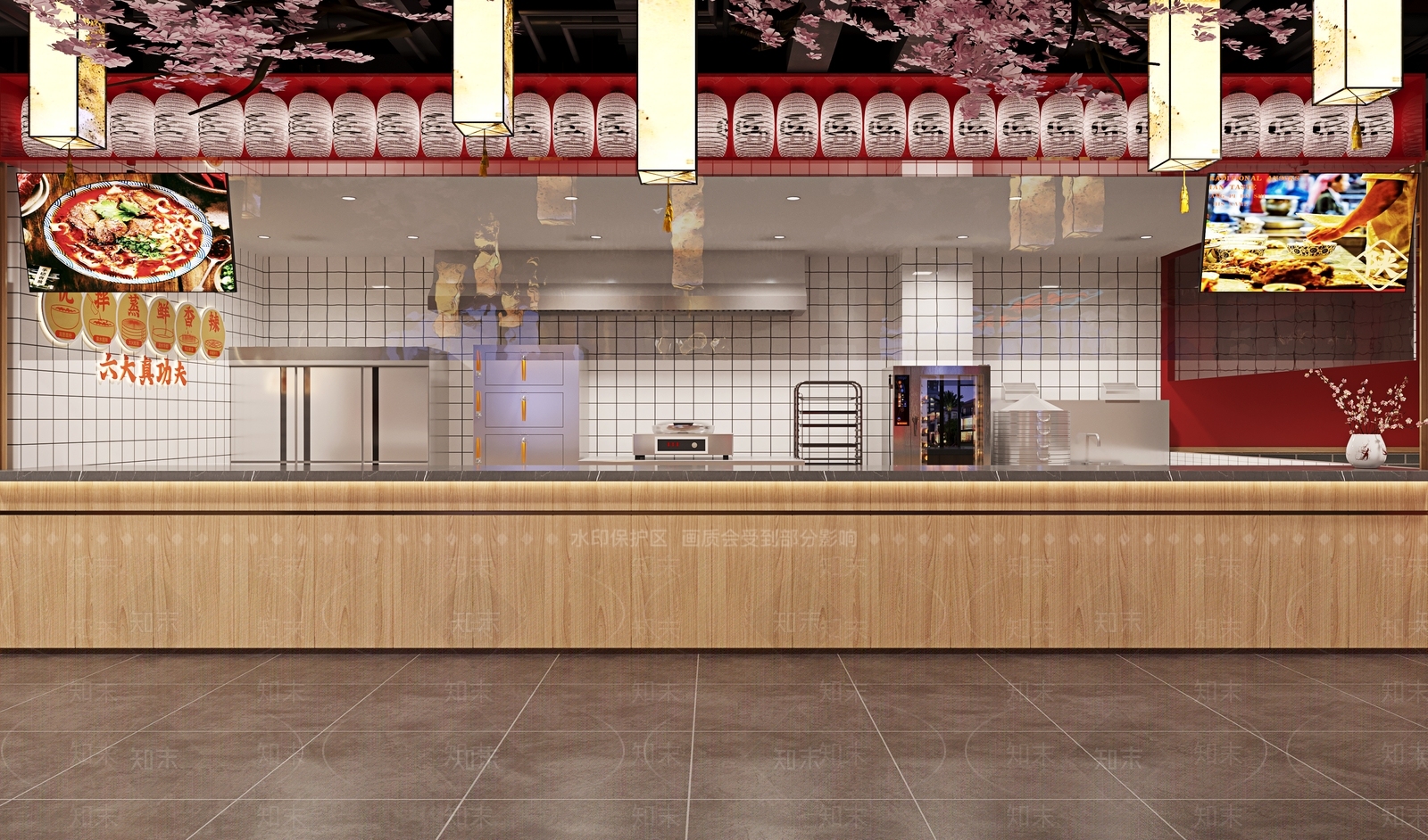新中式国风火锅店3D模型下载【ID:1103318540】