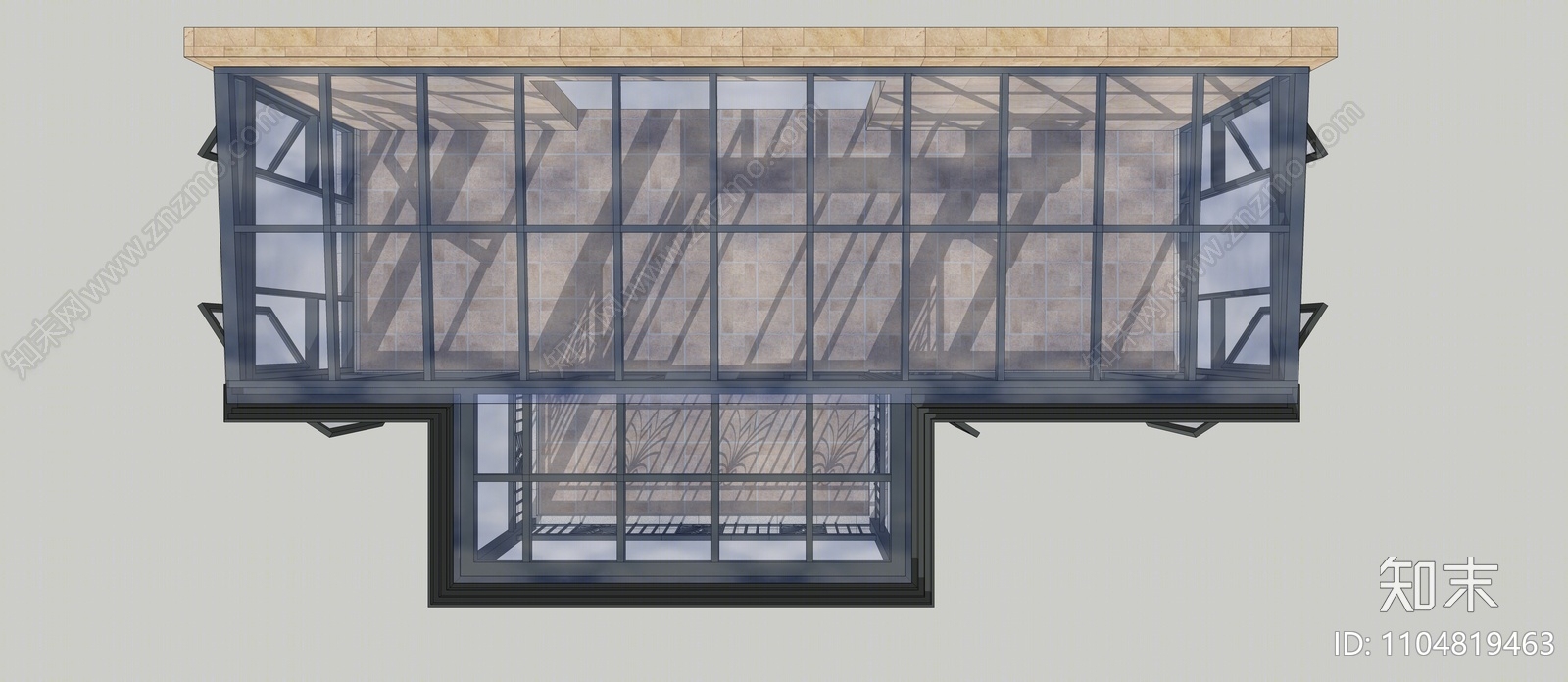 现代阳光房SU模型下载【ID:1104819463】