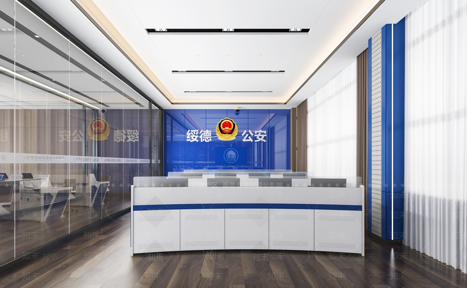 现代指挥控制室3D模型下载【ID:1103331791】