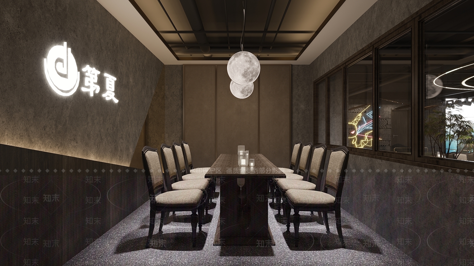 现代音乐餐厅3D模型下载【ID:1103359165】