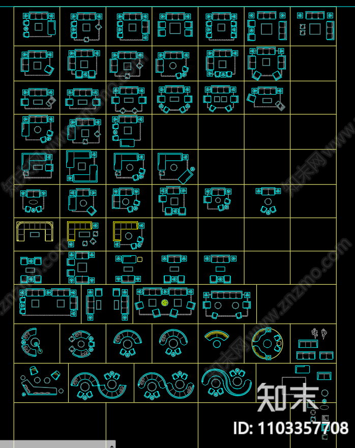 可拉伸动态图块施工图下载【ID:1103357708】