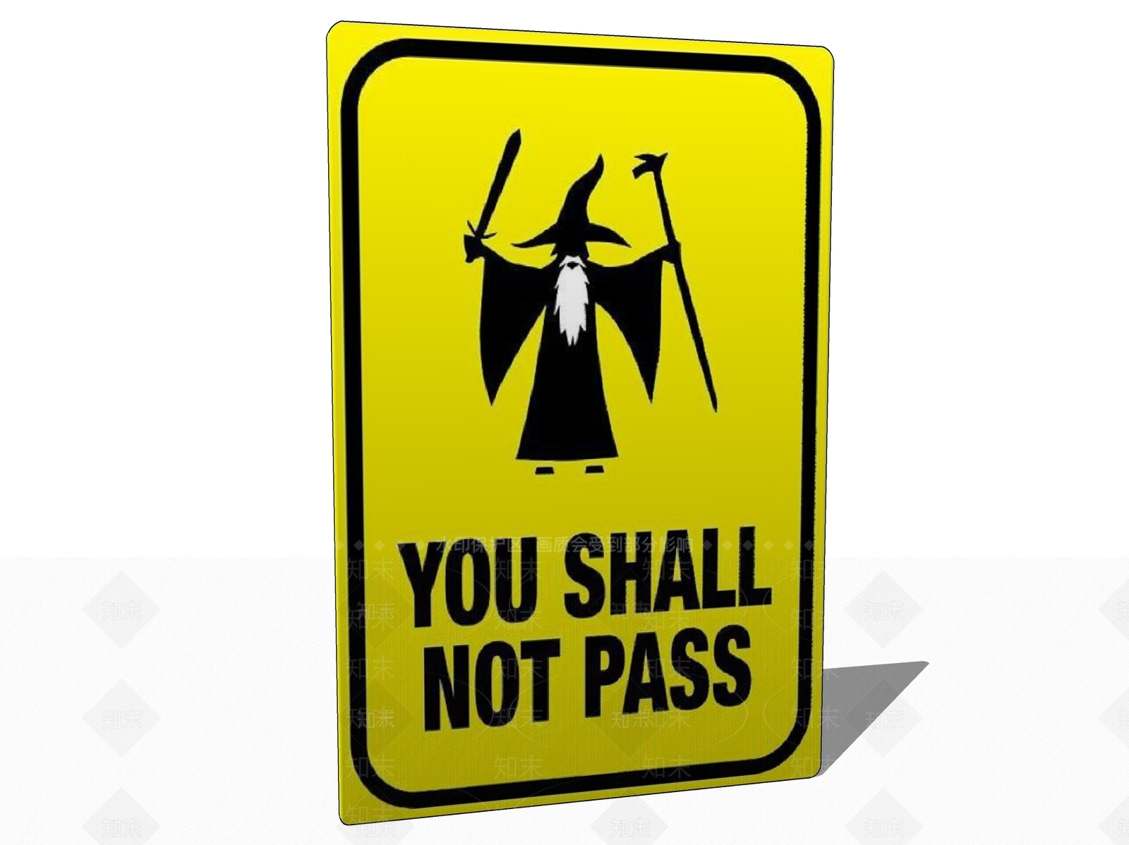 现代提示牌SU模型下载【ID:1103371952】