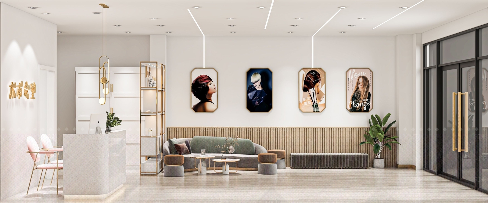 现代理发店3D模型下载【ID:1103382677】