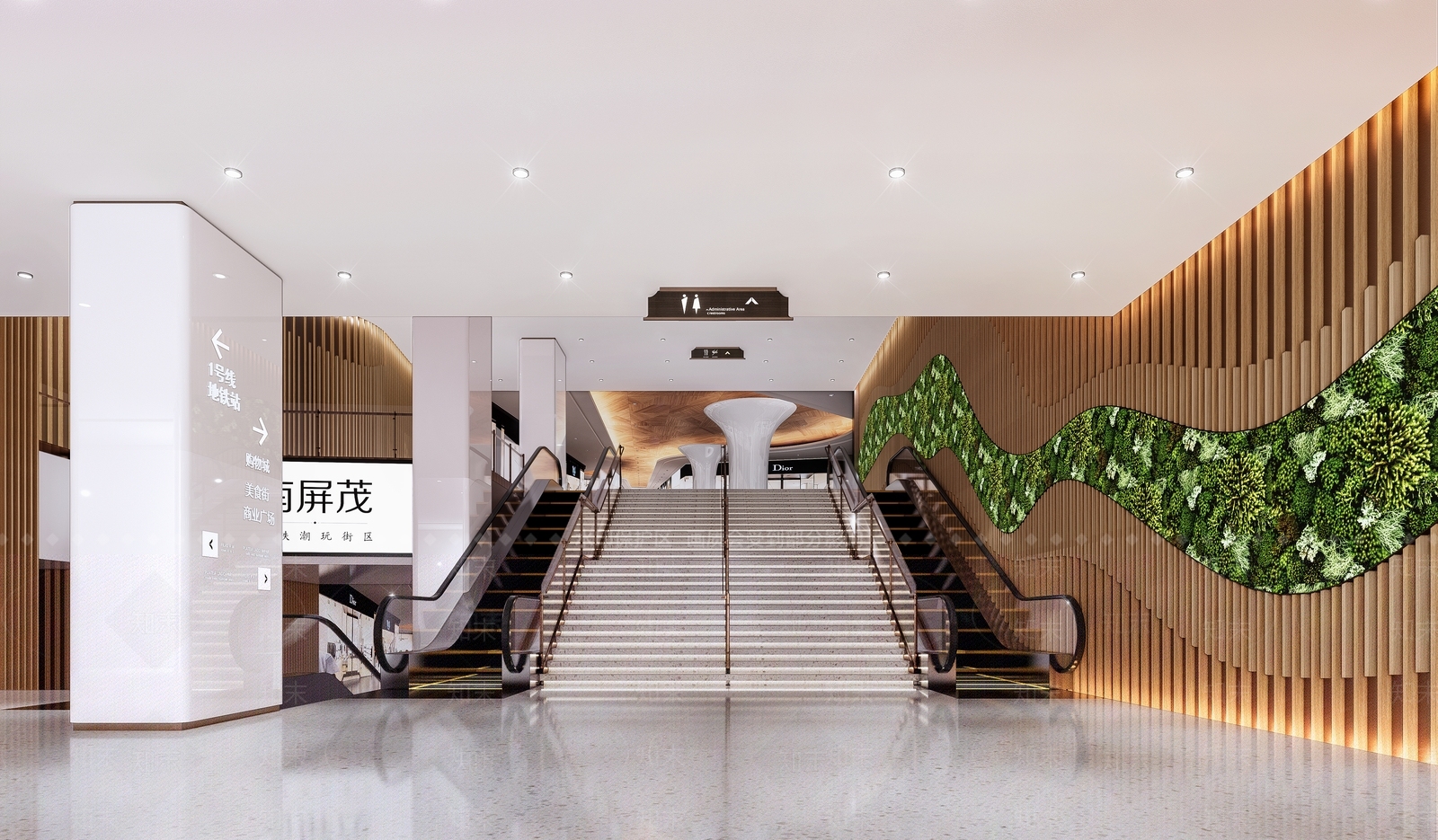 现代商场内部SU模型下载【ID:1103384685】