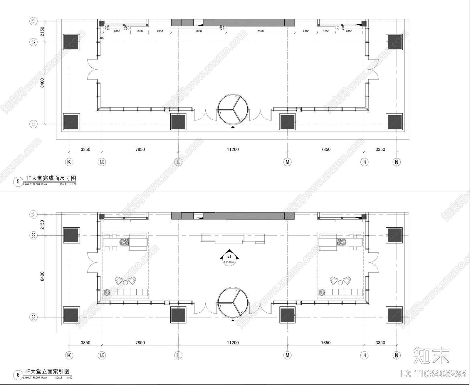 科技产业园办公楼cad施工图下载【ID:1103408295】