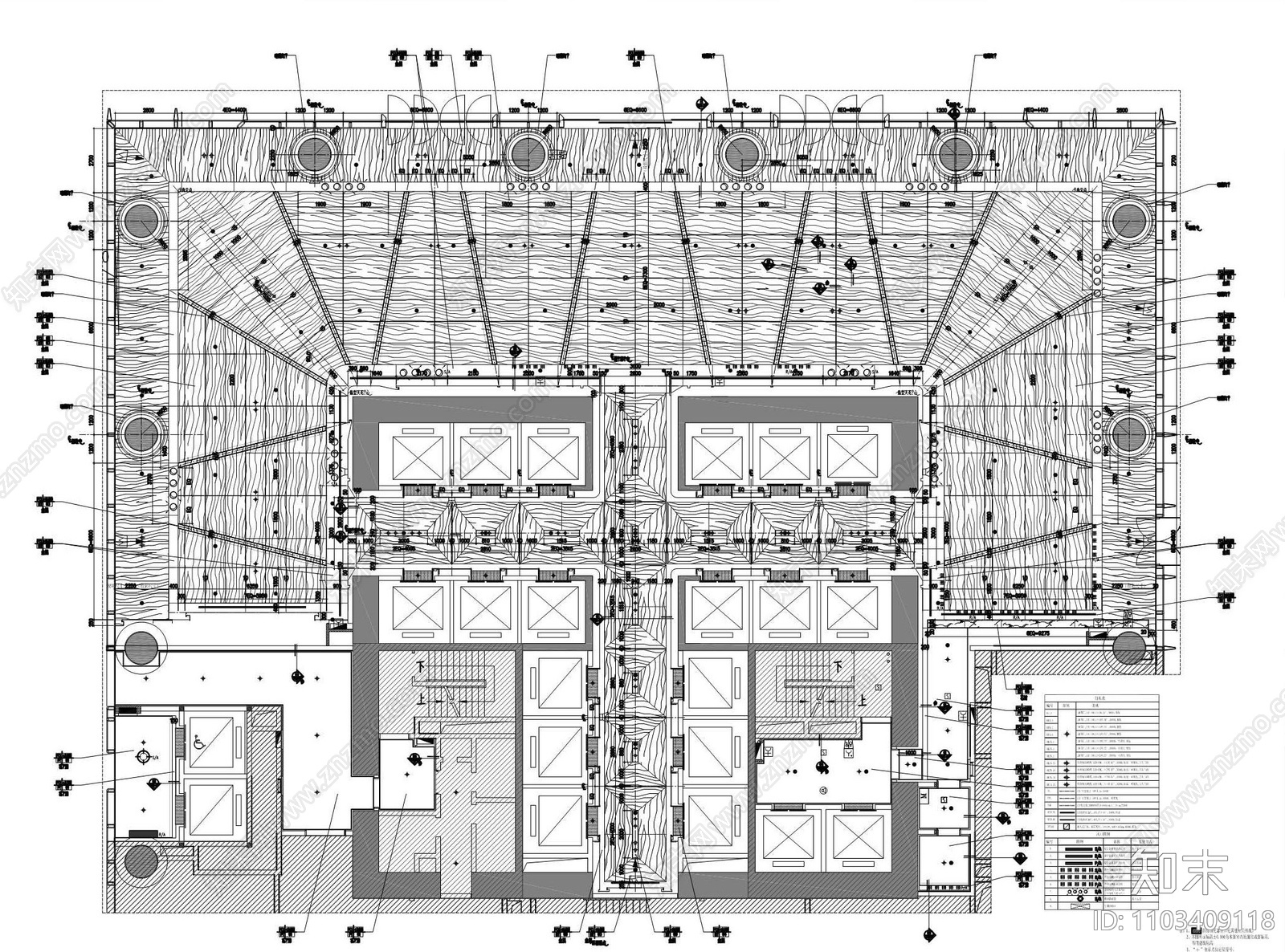 国际办公楼大堂公区丨施工图cad施工图下载【ID:1103409118】