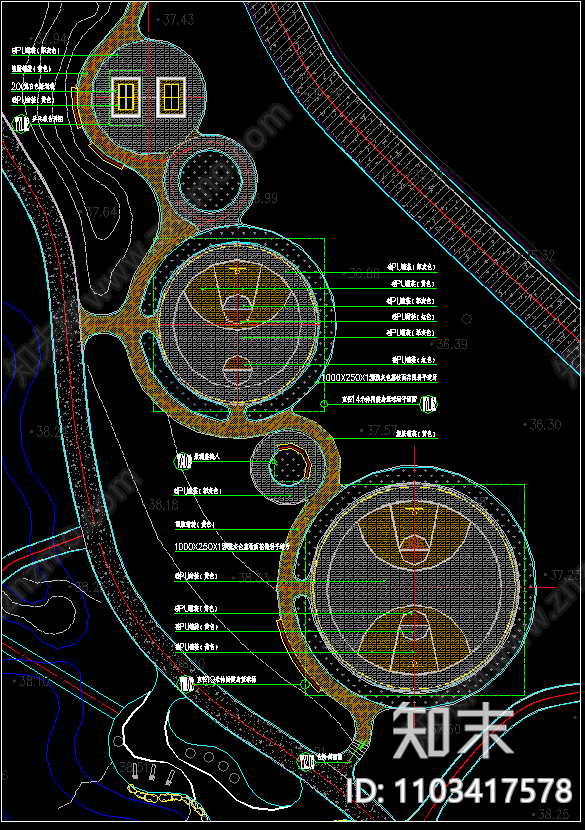 运动场地三施工图下载【ID:1103417578】