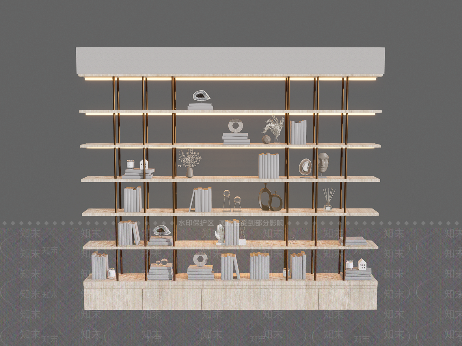现代展示架SU模型下载【ID:1103439751】