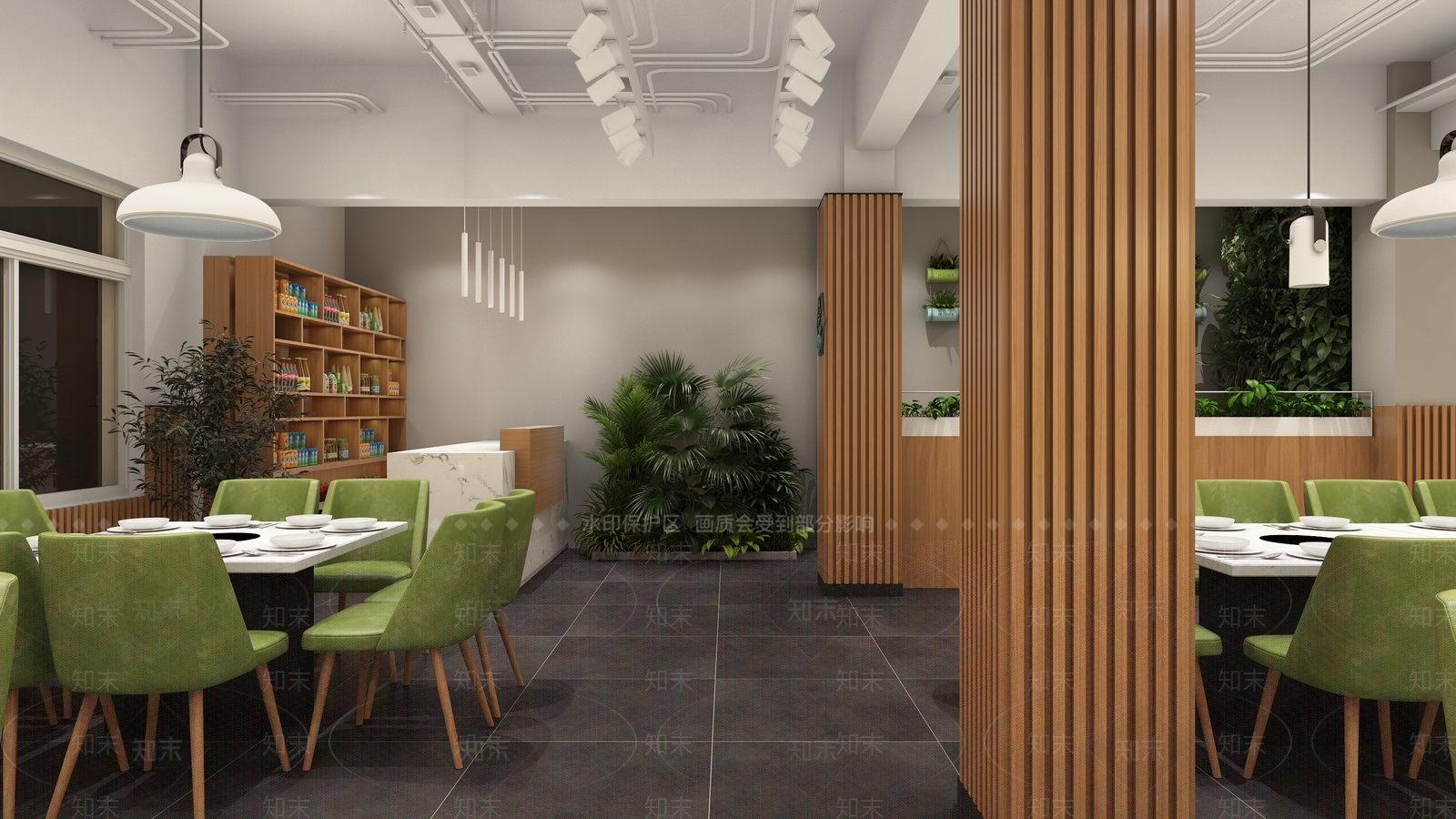 工业风火锅店3D模型下载【ID:1103486249】