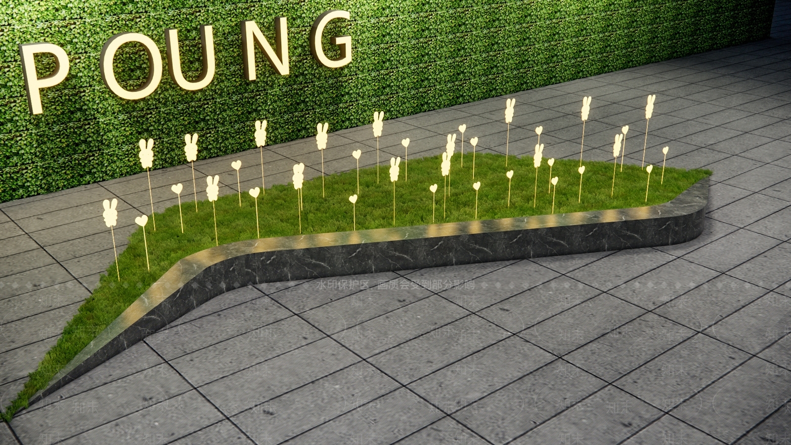 现代草坪灯SU模型下载【ID:1103943421】