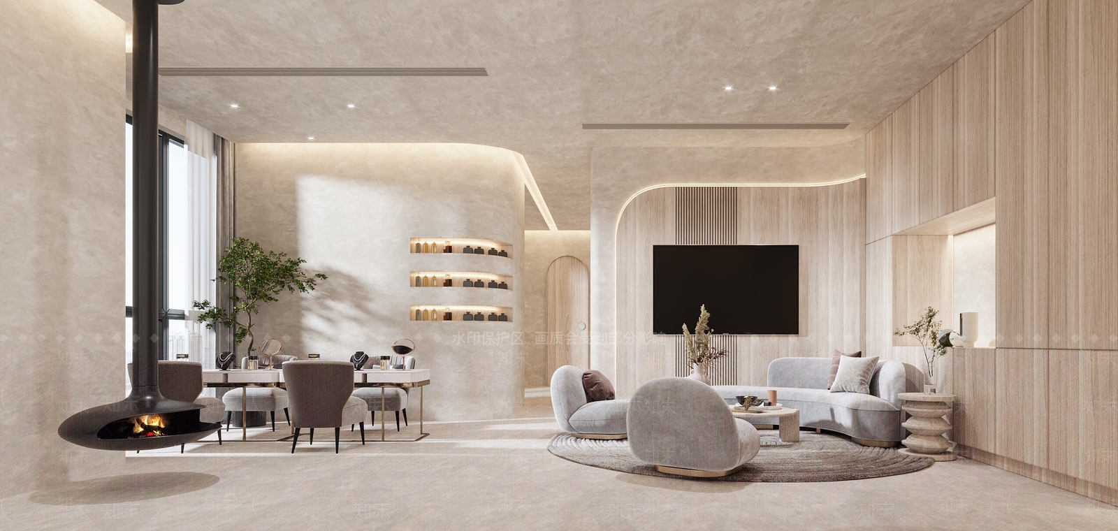 现代美甲店3D模型下载【ID:1103543666】