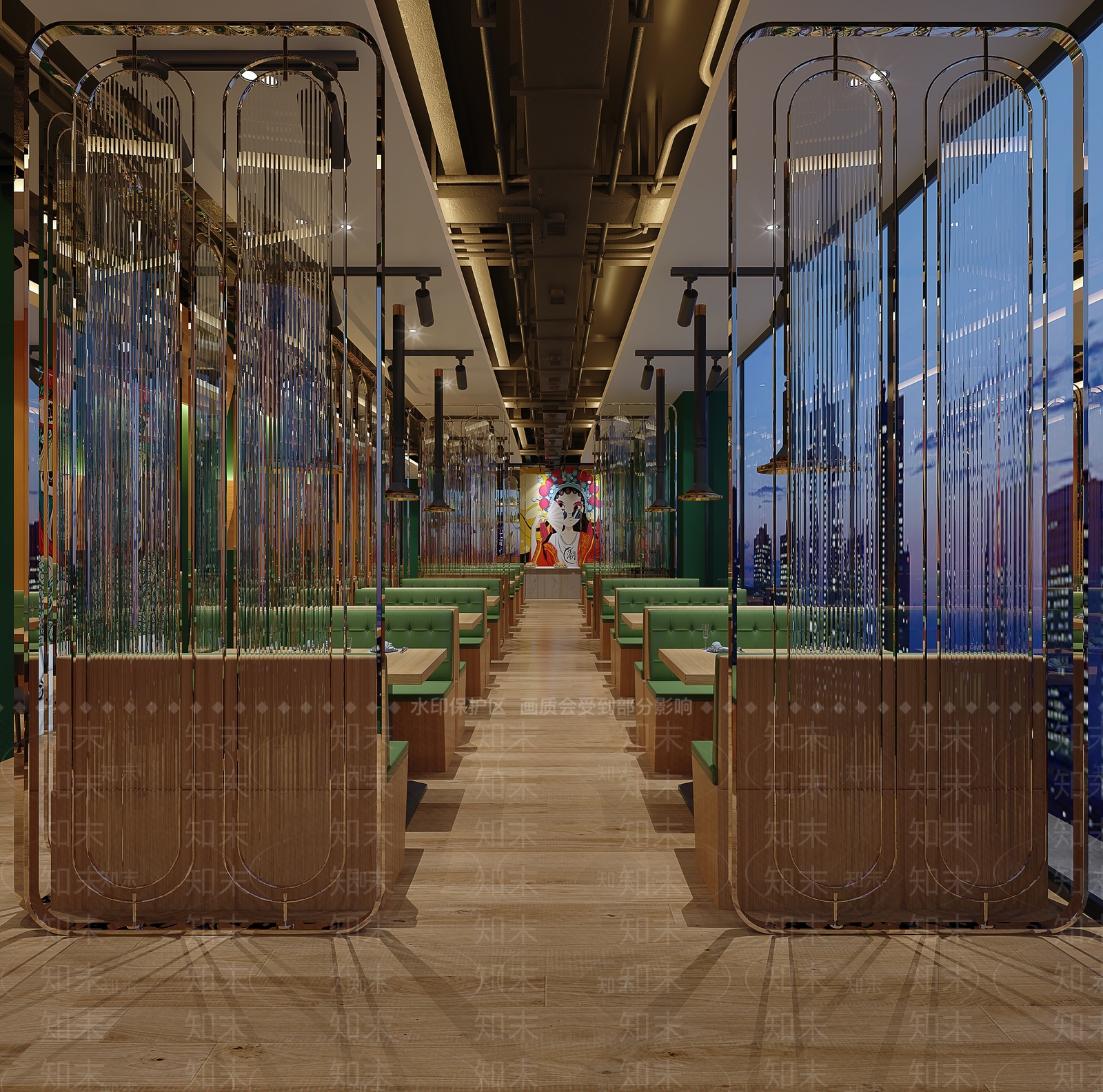 现代烧烤店3D模型下载【ID:1103544348】