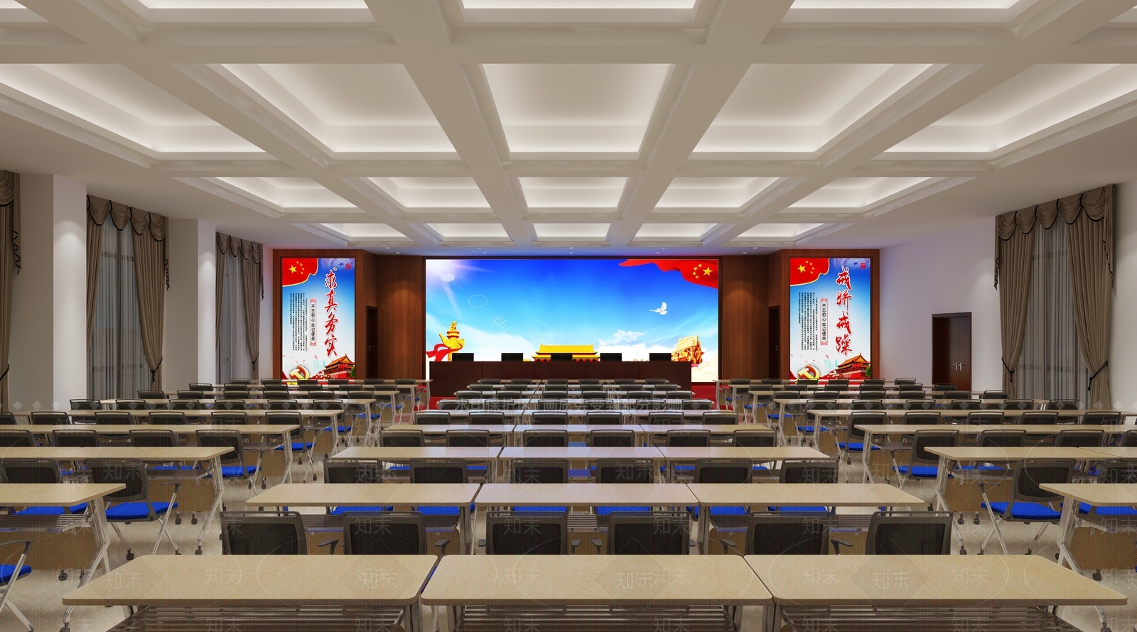 现代报告厅3D模型下载【ID:1103552053】