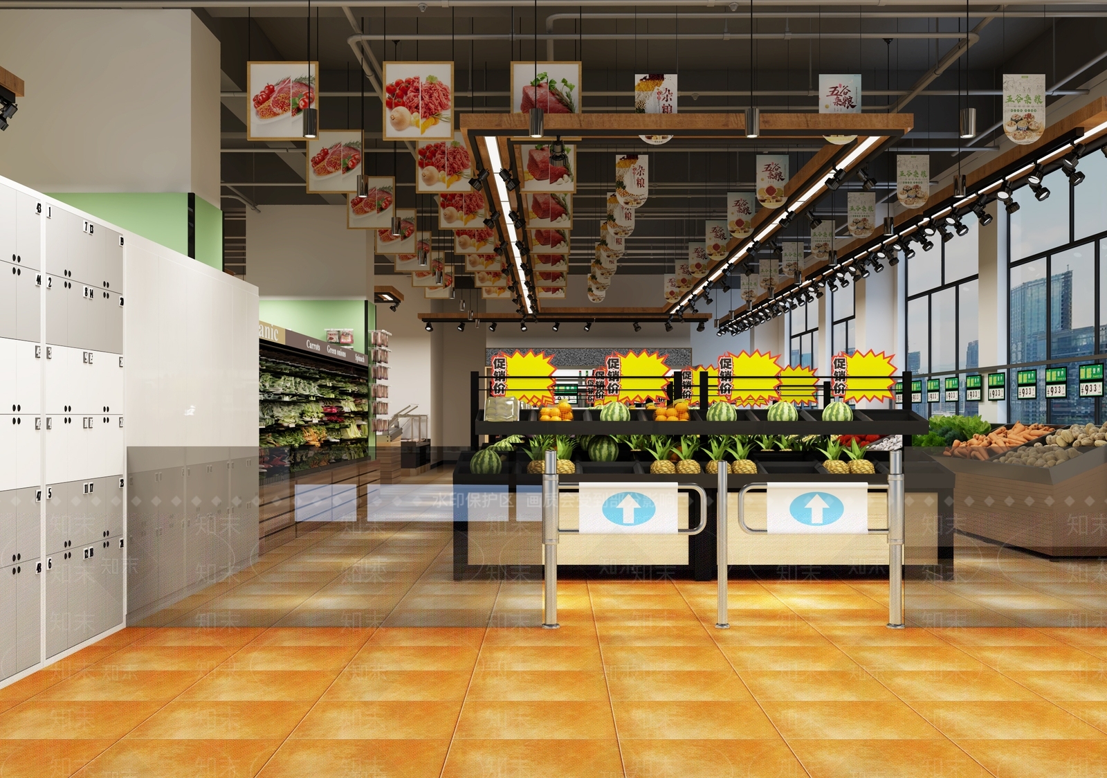 现代超市3D模型下载【ID:1103552897】