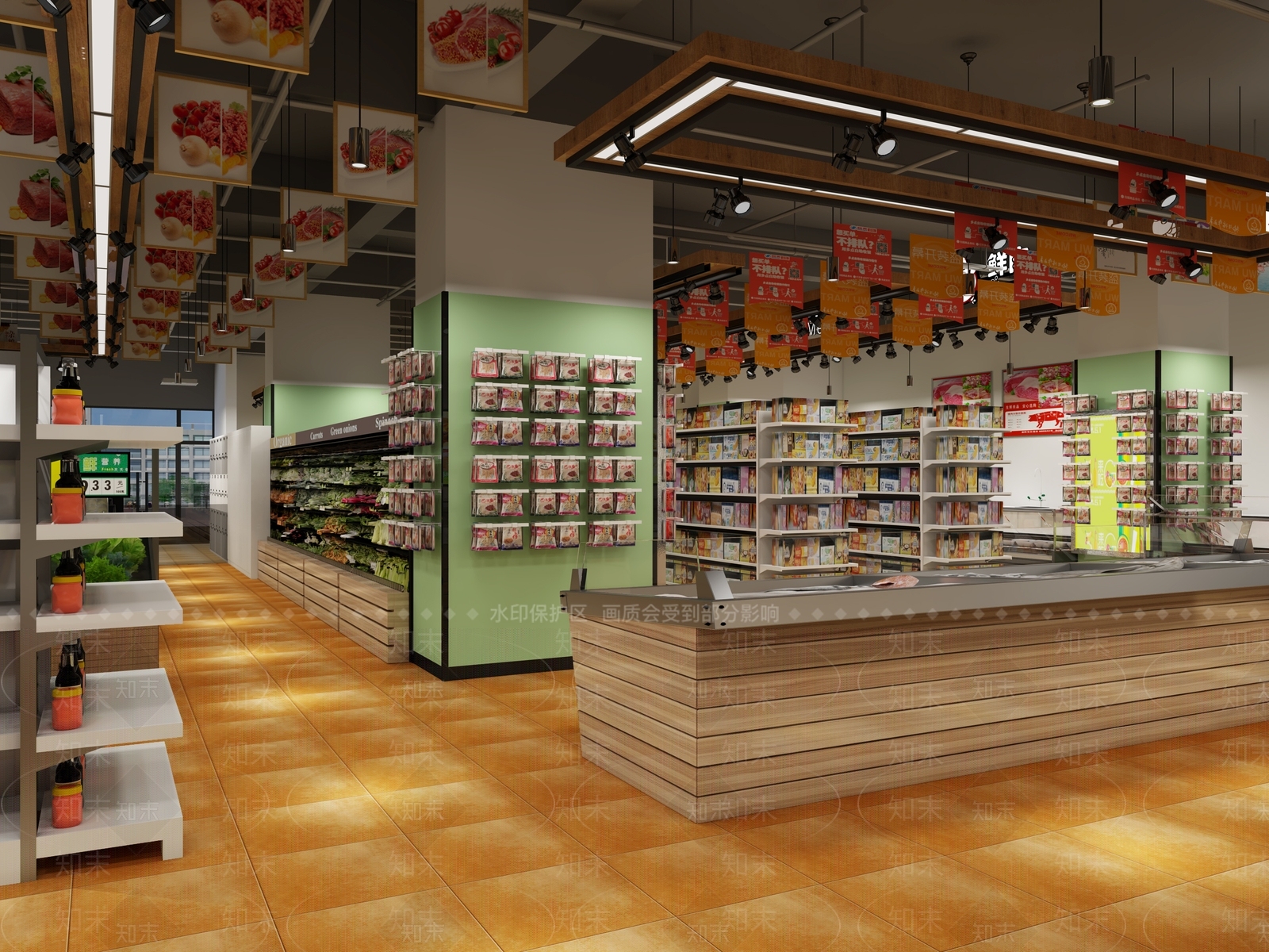 现代超市3D模型下载【ID:1103552897】