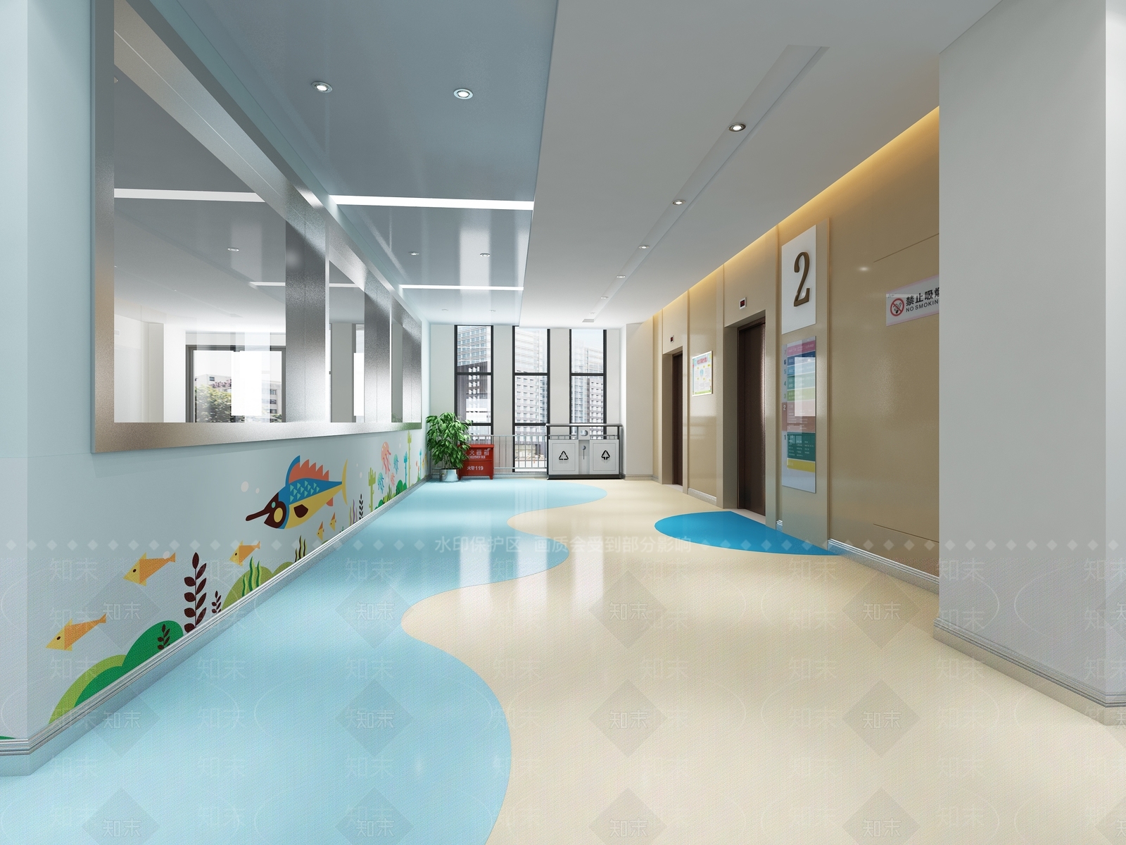 现代医院3D模型下载【ID:1103688212】